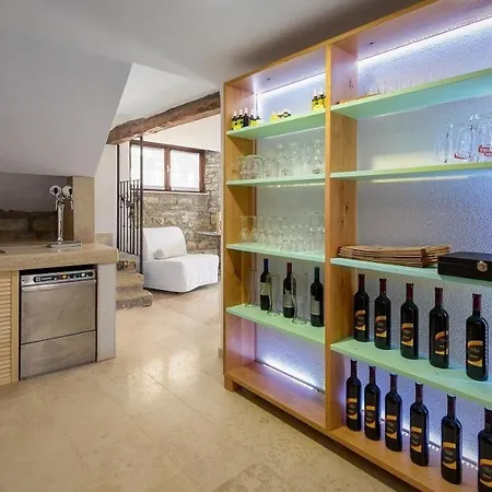 Stone Zamask With A Pool And A Lovely View Guest house Pazin